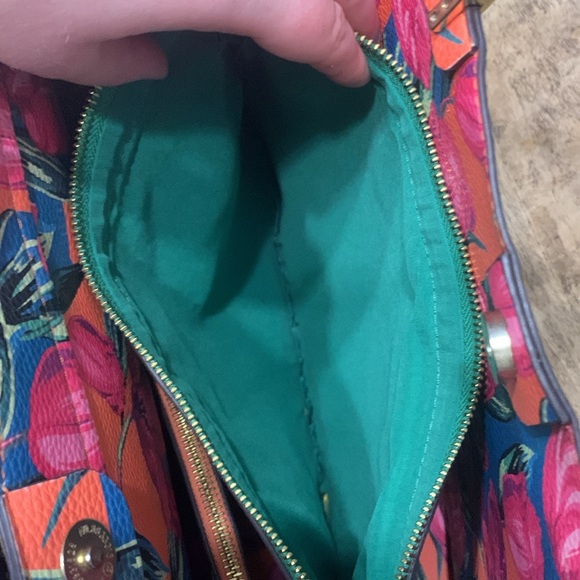 Steve Madden Green and Floral Tote - Picture 10 of 14